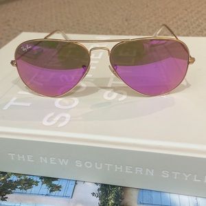 Pink ray ban aviators